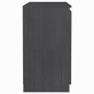 vidaXL Armario auxiliar madera maciza de pino gris 60x36x65 cm vidaXL Armario auxiliar madera maciza de pino gris 60x36x65 cm