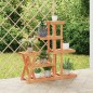 vidaXL Soporte para flores madera maciza de abeto 95x25x96 cm vidaXL Soporte para flores madera maciza de abeto 95x25x96 cm