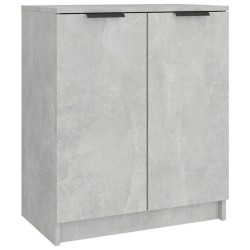 vidaXL Mueble zapatero madera contrachapada gris hormigón 59x35x70 cm
