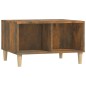 vidaXL Mesa de centro madera contrachapada roble ahumado 60x50x36,5 cm