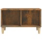 vidaXL Mesa de centro madera contrachapada roble ahumado 60x50x36,5 cm