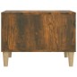vidaXL Mesa de centro madera contrachapada roble ahumado 60x50x36,5 cm