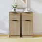 vidaXL Aparadores 2 uds madera contrachapada roble Sonoma 30x30x70 cm vidaXL Aparadores 2 uds madera contrachapada roble Sonoma 30x30x70 cm