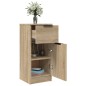 vidaXL Aparadores 2 uds madera contrachapada roble Sonoma 30x30x70 cm vidaXL Aparadores 2 uds madera contrachapada roble Sonoma 30x30x70 cm