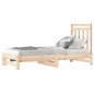 vidaXL Sofá cama extraíble madera maciza de pino 2x(90x190) cm vidaXL Sofá cama extraíble madera maciza de pino 2x(90x190) cm