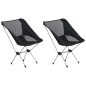 vidaXL Sillas camping plegables 2 uds con bolsa aluminio 54x50x65 cm vidaXL Sillas camping plegables 2 uds con bolsa aluminio 54x50x65 cm