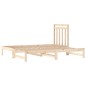 vidaXL Sofá cama extraíble madera maciza de pino 2x(90x190) cm vidaXL Sofá cama extraíble madera maciza de pino 2x(90x190) cm