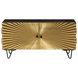 vidaXL Mesa de centro de madera maciza de mango 90x50x45cm