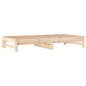 vidaXL Sofá cama extraíble madera maciza de pino 2x(90x190) cm vidaXL Sofá cama extraíble madera maciza de pino 2x(90x190) cm
