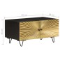 vidaXL Mesa de centro de madera maciza de mango 90x50x45cm vidaXL Mesa de centro de madera maciza de mango 90x50x45cm