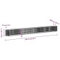 vidaXL Arriate de gaviones de hierro galvanizado 540x50x50 cm vidaXL Arriate de gaviones de hierro galvanizado 540x50x50 cm