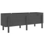 vidaXL Arriate elevado de jardín madera maciza pino gris 160x50x57 cm vidaXL Arriate elevado de jardín madera maciza pino gris 160x50x57 cm