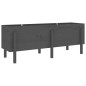 vidaXL Arriate elevado de jardín madera maciza pino gris 160x50x57 cm vidaXL Arriate elevado de jardín madera maciza pino gris 160x50x57 cm