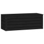 vidaXL Caja de almacenaje madera maciza de pino negro 89x36,5x33 cm vidaXL Caja de almacenaje madera maciza de pino negro 89x36,5x33 cm