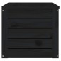 vidaXL Caja de almacenaje madera maciza de pino negro 89x36,5x33 cm vidaXL Caja de almacenaje madera maciza de pino negro 89x36,5x33 cm