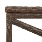 vidaXL Banco de jardín 80 cm ratán sintético marrón vidaXL Banco de jardín 80 cm ratán sintético marrón