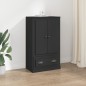 vidaXL Aparador de madera contrachapada negro 60x35,5x103,5 cm vidaXL Aparador de madera contrachapada negro 60x35,5x103,5 cm
