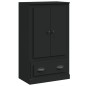 vidaXL Aparador de madera contrachapada negro 60x35,5x103,5 cm vidaXL Aparador de madera contrachapada negro 60x35,5x103,5 cm