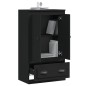 vidaXL Aparador de madera contrachapada negro 60x35,5x103,5 cm vidaXL Aparador de madera contrachapada negro 60x35,5x103,5 cm