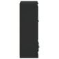 vidaXL Aparador de madera contrachapada negro 60x35,5x103,5 cm vidaXL Aparador de madera contrachapada negro 60x35,5x103,5 cm