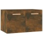vidaXL Armario de pared madera ingeniería roble ahumado 60x36,5x35 cm vidaXL Armario de pared madera ingeniería roble ahumado 60x36,5x35 cm