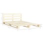 vidaXL Estructura de cama de palés madera maciza de pino 160x200 cm