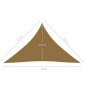 vidaXL Toldo de vela HDPE gris taupe 160 g/m² 3,5x3,5x4,9 m vidaXL Toldo de vela HDPE gris taupe 160 g/m² 3,5x3,5x4,9 m