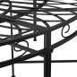 vidaXL Banco de jardín redondo de acero negro 160 cm vidaXL Banco de jardín redondo de acero negro 160 cm