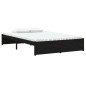 vidaXL Estructura de cama doble pequeña madera maciza negra 120x190 cm vidaXL Estructura de cama doble pequeña madera maciza negra 120x190 cm