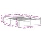 vidaXL Estructura de cama doble pequeña madera maciza negra 120x190 cm vidaXL Estructura de cama doble pequeña madera maciza negra 120x190 cm