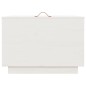 vidaXL Cajas de almacenaje con tapa 3 pzas madera maciza pino blanca