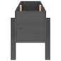 vidaXL Arriate elevado de jardín madera maciza pino gris 101x30x38 cm vidaXL Arriate elevado de jardín madera maciza pino gris 101x30x38 cm
