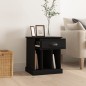 vidaXL Mesita de noche negro 43x36x50 cm vidaXL Mesita de noche negro 43x36x50 cm