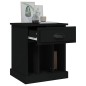 vidaXL Mesita de noche negro 43x36x50 cm vidaXL Mesita de noche negro 43x36x50 cm