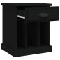 vidaXL Mesita de noche negro 43x36x50 cm vidaXL Mesita de noche negro 43x36x50 cm