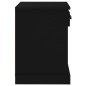 vidaXL Mesita de noche negro 43x36x50 cm vidaXL Mesita de noche negro 43x36x50 cm