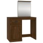 vidaXL Tocador espejo madera contrachapada roble marrón 90x50x132,5 cm vidaXL Tocador espejo madera contrachapada roble marrón 90x50x132,5 cm