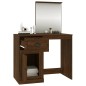 vidaXL Tocador espejo madera contrachapada roble marrón 90x50x132,5 cm vidaXL Tocador espejo madera contrachapada roble marrón 90x50x132,5 cm