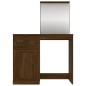 vidaXL Tocador espejo madera contrachapada roble marrón 90x50x132,5 cm vidaXL Tocador espejo madera contrachapada roble marrón 90x50x132,5 cm