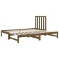 vidaXL Sofá cama extraíble madera maciza de pino marrón 2x(90x200) cm vidaXL Sofá cama extraíble madera maciza de pino marrón 2x(90x200) cm