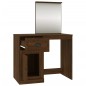 vidaXL Tocador espejo madera contrachapada roble marrón 90x50x132,5 cm vidaXL Tocador espejo madera contrachapada roble marrón 90x50x132,5 cm