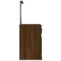 vidaXL Tocador espejo madera contrachapada roble marrón 90x50x132,5 cm vidaXL Tocador espejo madera contrachapada roble marrón 90x50x132,5 cm