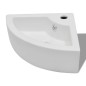 vidaXL Lavabo con rebosadero blanco 45x32x12,5 cm vidaXL Lavabo con rebosadero blanco 45x32x12,5 cm