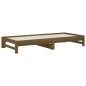 vidaXL Sofá cama extraíble madera maciza de pino marrón 2x(90x200) cm vidaXL Sofá cama extraíble madera maciza de pino marrón 2x(90x200) cm