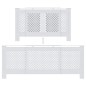 vidaXL Cubierta para radiador MDF blanco 205 cm vidaXL Cubierta para radiador MDF blanco 205 cm
