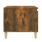 vidaXL Mesa de centro madera contrachapada roble ahumado 100x50x45 cm