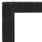 vidaXL Mesa alta de jardín ratán sintético negro 140,5x60,5x110,5 cm vidaXL Mesa alta de jardín ratán sintético negro 140,5x60,5x110,5 cm