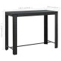 vidaXL Mesa alta de jardín ratán sintético negro 140,5x60,5x110,5 cm vidaXL Mesa alta de jardín ratán sintético negro 140,5x60,5x110,5 cm