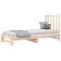 vidaXL Sofá cama extraíble madera maciza de pino 2x(90x200) cm vidaXL Sofá cama extraíble madera maciza de pino 2x(90x200) cm