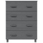 vidaXL Aparador HAMAR madera maciza de pino gris oscuro 79x40x103,5 cm vidaXL Aparador HAMAR madera maciza de pino gris oscuro 79x40x103,5 cm